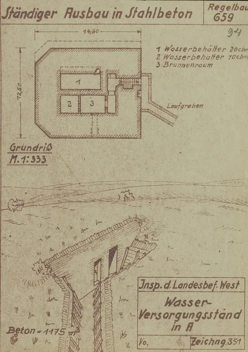 Plantegning af bunkertype 659