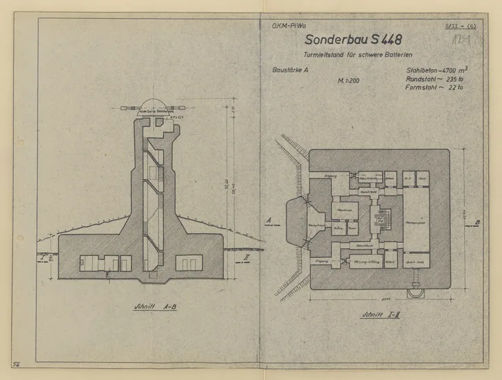 Plantegning af bunkertype s448