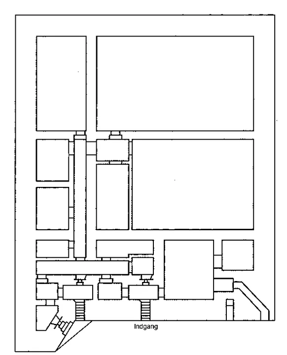 Plantegning af bunkertype l494
