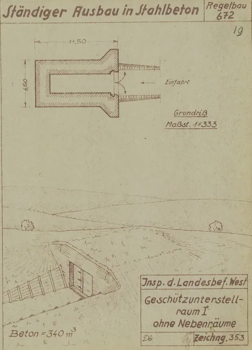 Plantegning af bunkertype 672