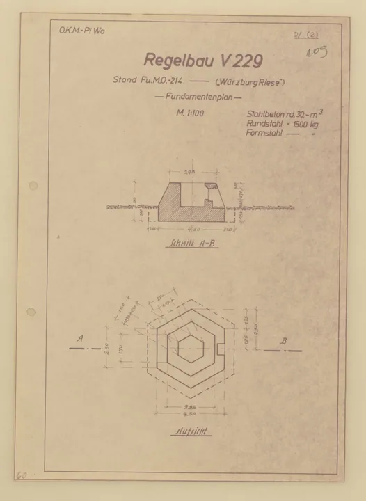Plantegning af bunkertype v229