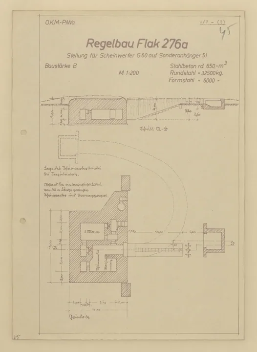 Plantegning af bunkertype fl276a