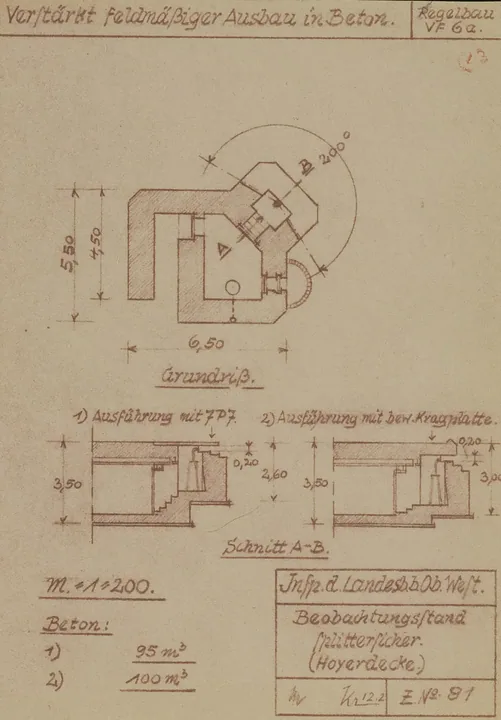 Plantegning af bunkertype vf6a