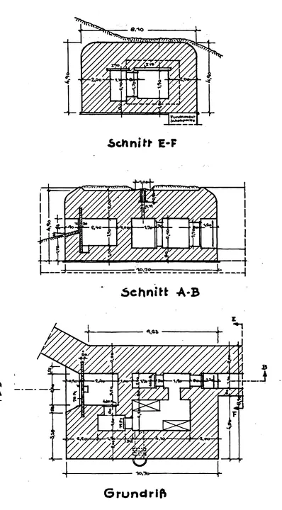 Plantegning af bunkertype 515neu