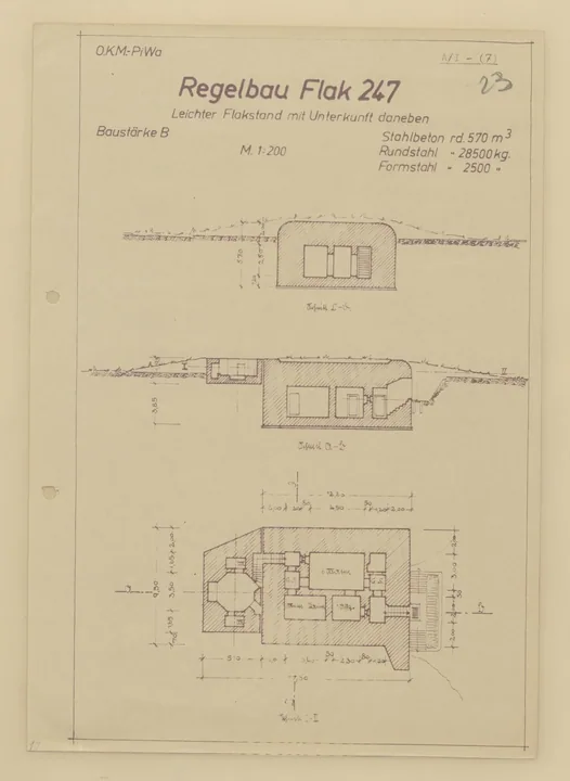 Plantegning af bunkertype fl247