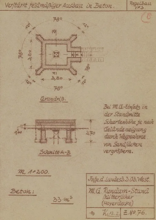 Plantegning af bunkertype vf3