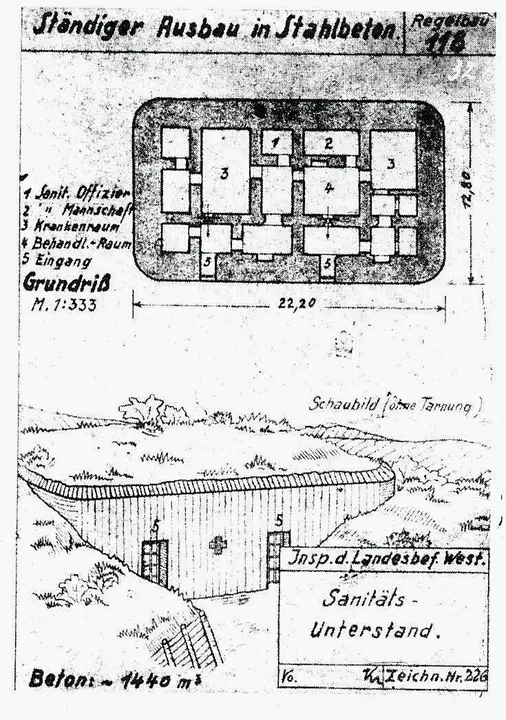 Plantegning af bunkertype 118