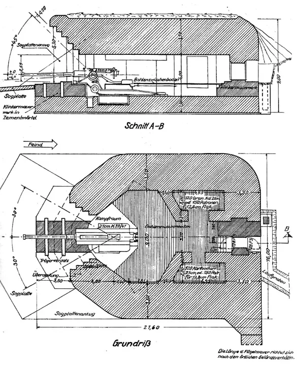 Plantegning af bunkertype 685