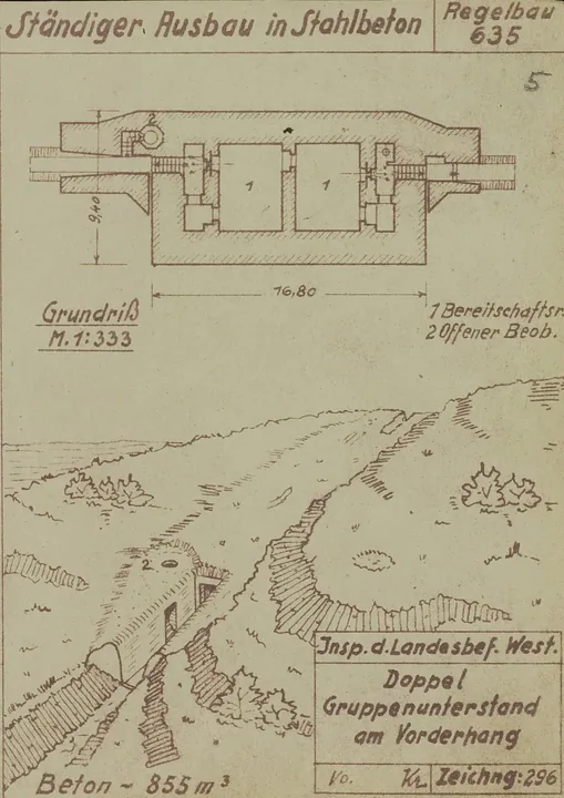 Plantegning af bunkertype 635