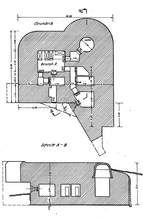 Plantegning af bunkertype 132