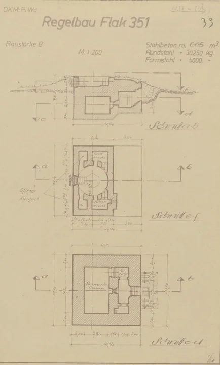 Plantegning af bunkertype fl351