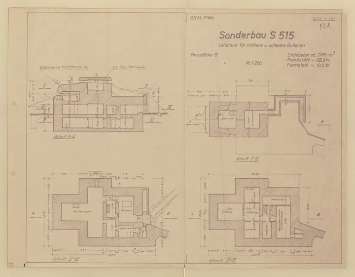 Plantegning af bunkertype s515