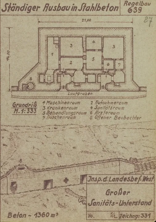 Plantegning af bunkertype 639