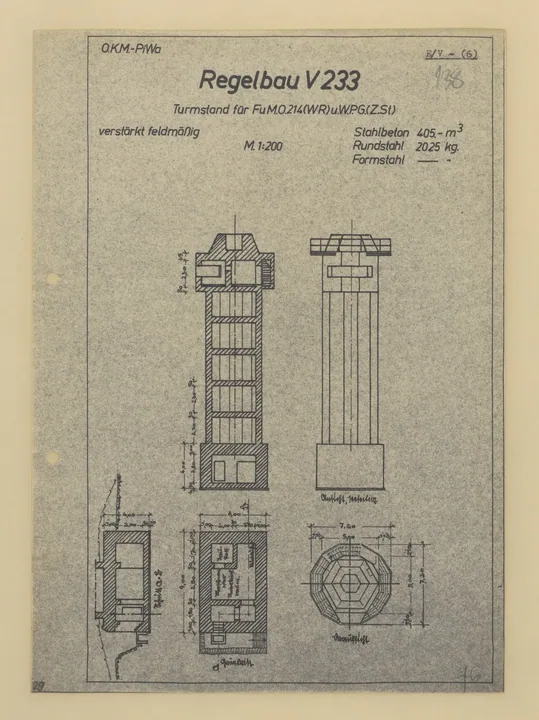 Plantegning af bunkertype v233