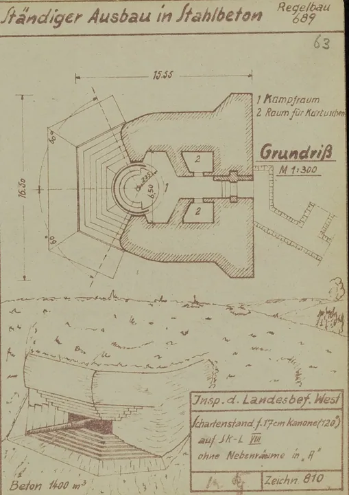 Plantegning af bunkertype 689