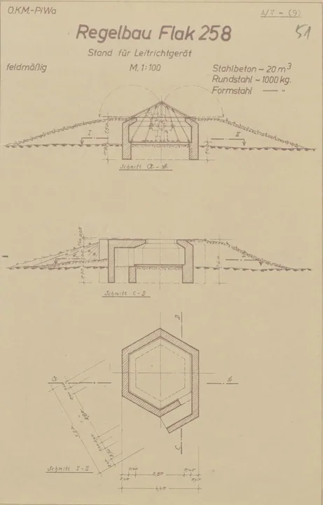 Plantegning af bunkertype fl258