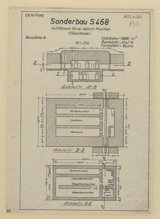 Plantegning af bunkertype s468