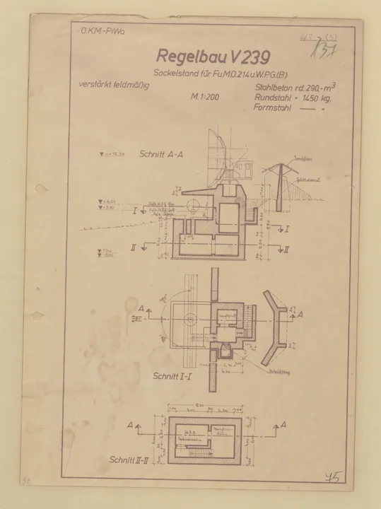 Plantegning af bunkertype v239
