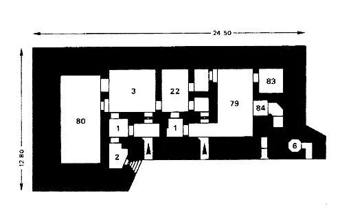 Bunkertegning af L484 – Bunker til radiosender