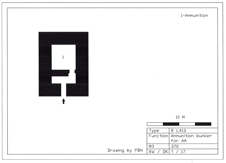 Plantegning af bunkertype l413