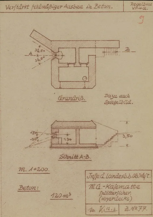 Plantegning af bunkertype vf4a
