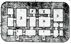Plantegning af Regelbau 118 – Sanitetsbunker